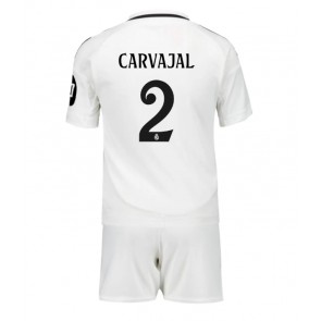 Real Madrid Daniel Carvajal #2 Dětské Domácí dres komplet 2024-25 Krátký Rukáv (+ trenýrky)